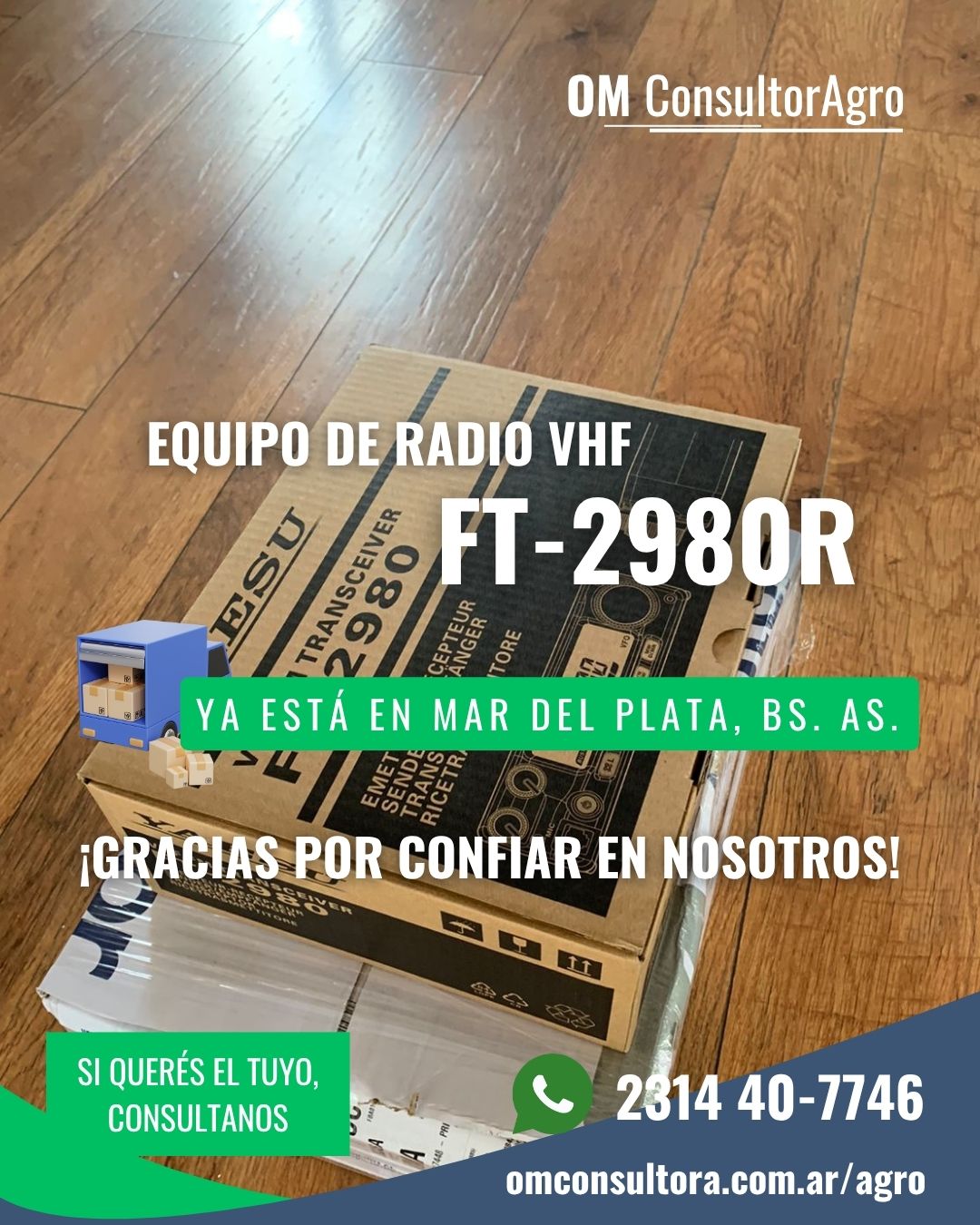 Equipo de radio en Mar del Plata