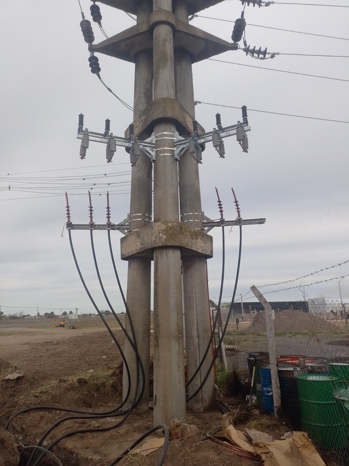 Tendido de conductores subterráneos en media tensión