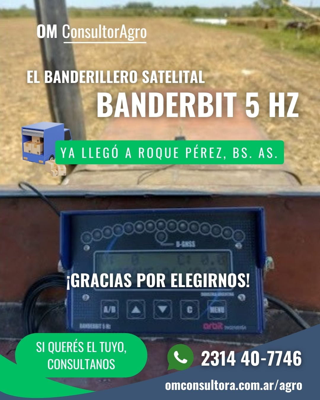 BanderBit 5Hz instalado - OM ConsultorAgro